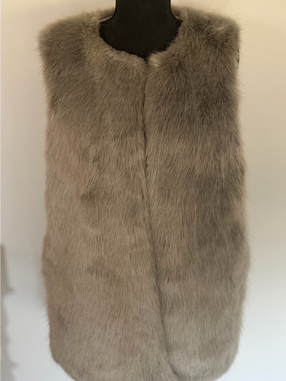 Faux Fur - Gray Lined Vest